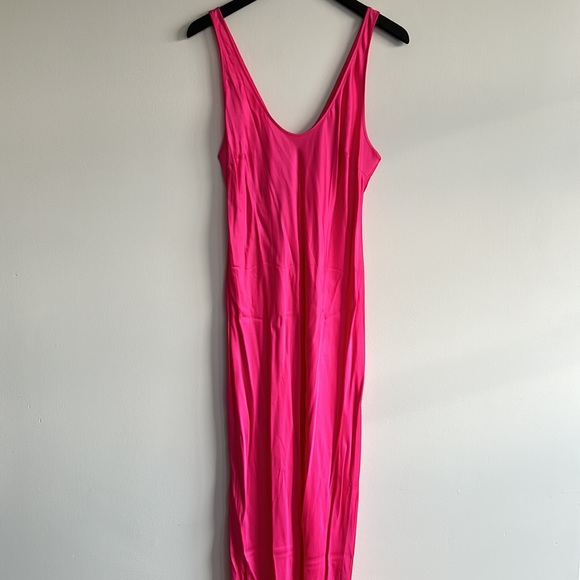 Akiya Midi Tank Dress In PINK - Picture 5 of 13